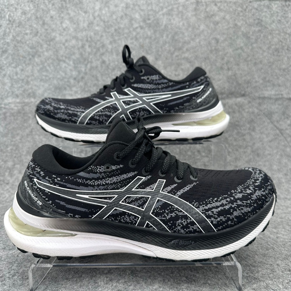 ASICS GEL-Kayano 29 Shoes Womens 10 Wide Black White Running Sneakers 1012B297